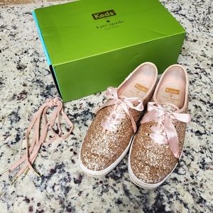 Kate Spade Keds | Rose Gold Glitter